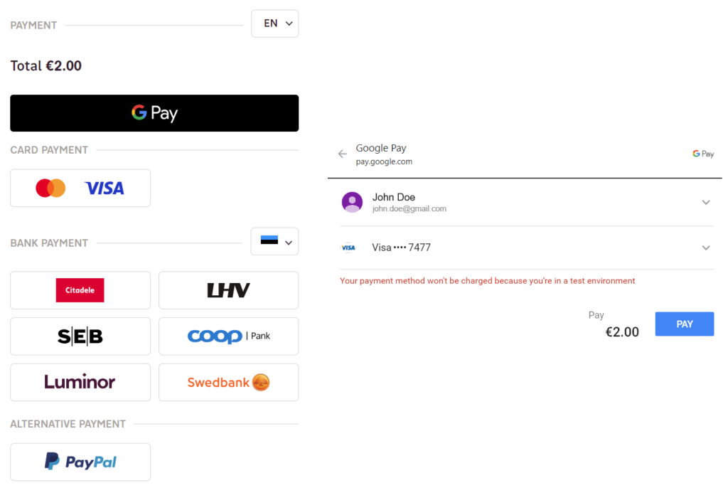 Google Pay™ integration guide - EveryPay Merchant Support